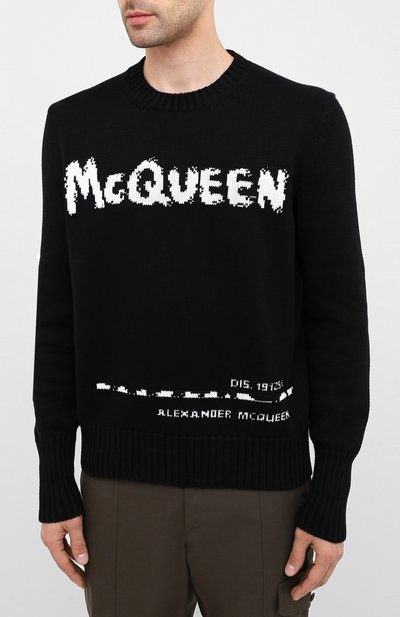 Хлопковый свитер ALEXANDER MCQUEEN, арт. 626454/Q1WZL, фото 3