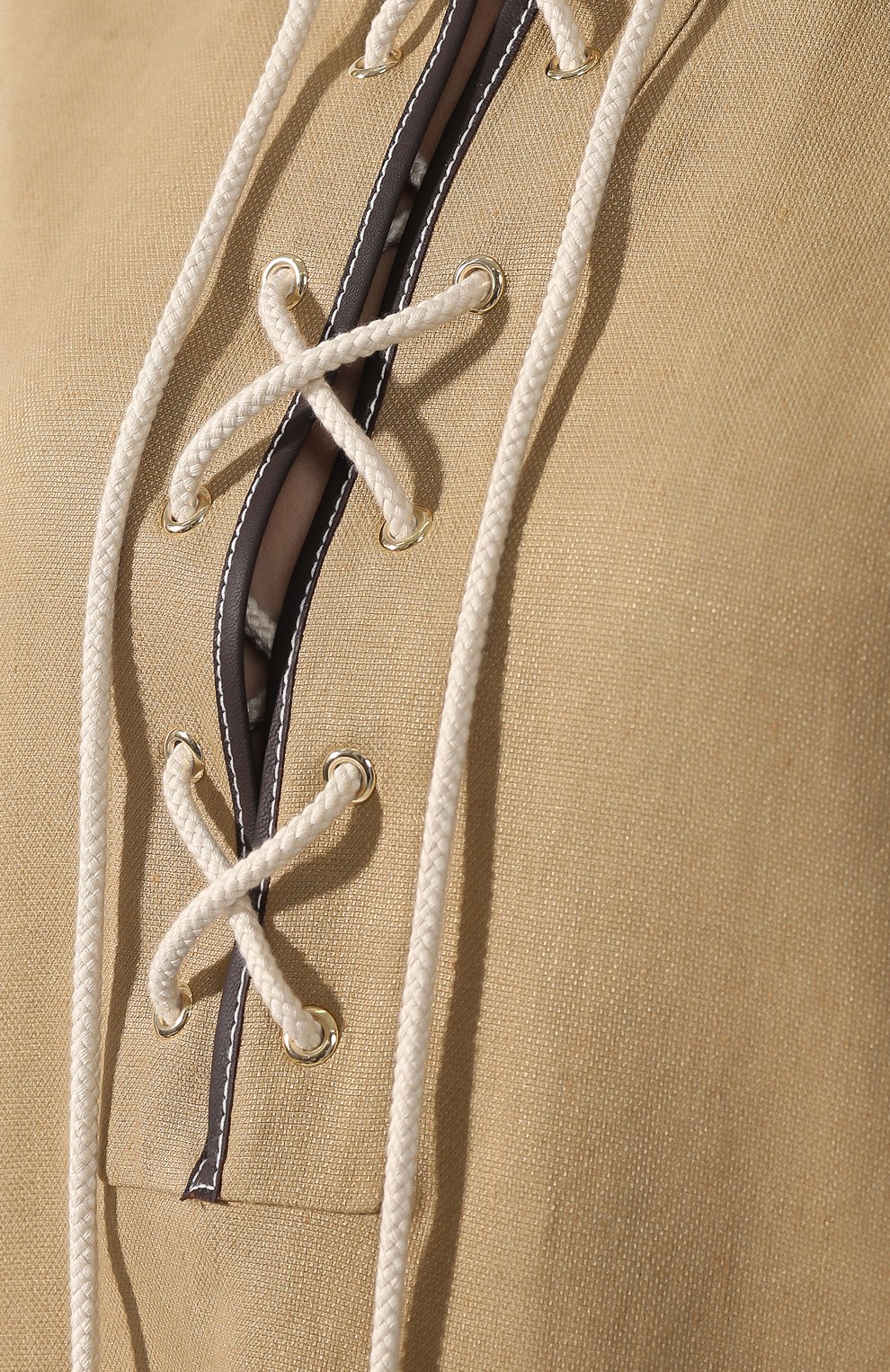 Платье из смеси льна и хлопка LOEWE, арт. S2199600R0, фото 5