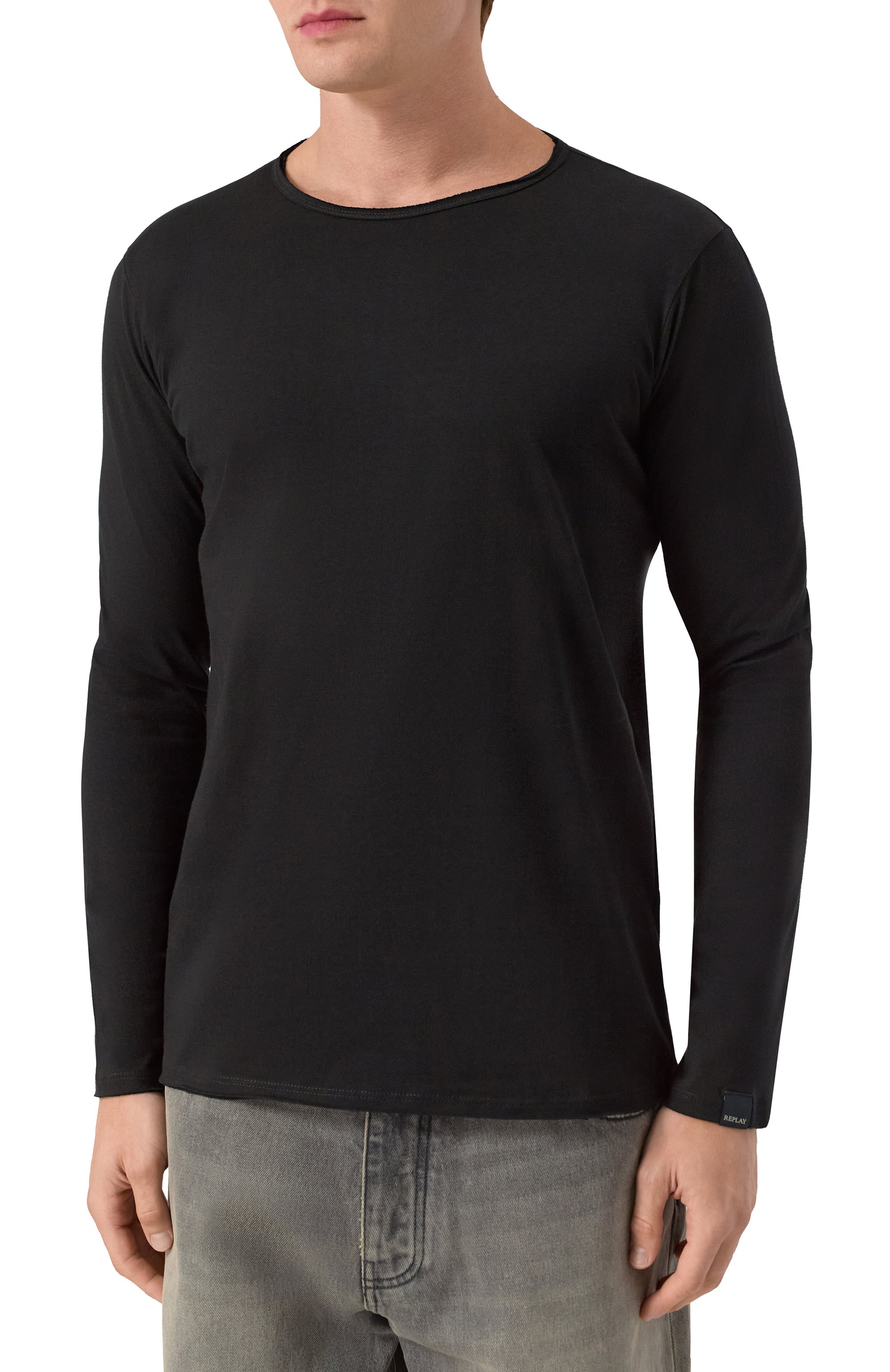 Хлопковый лонгслив REPLAY, арт. M3592A.000.2660, фото 3