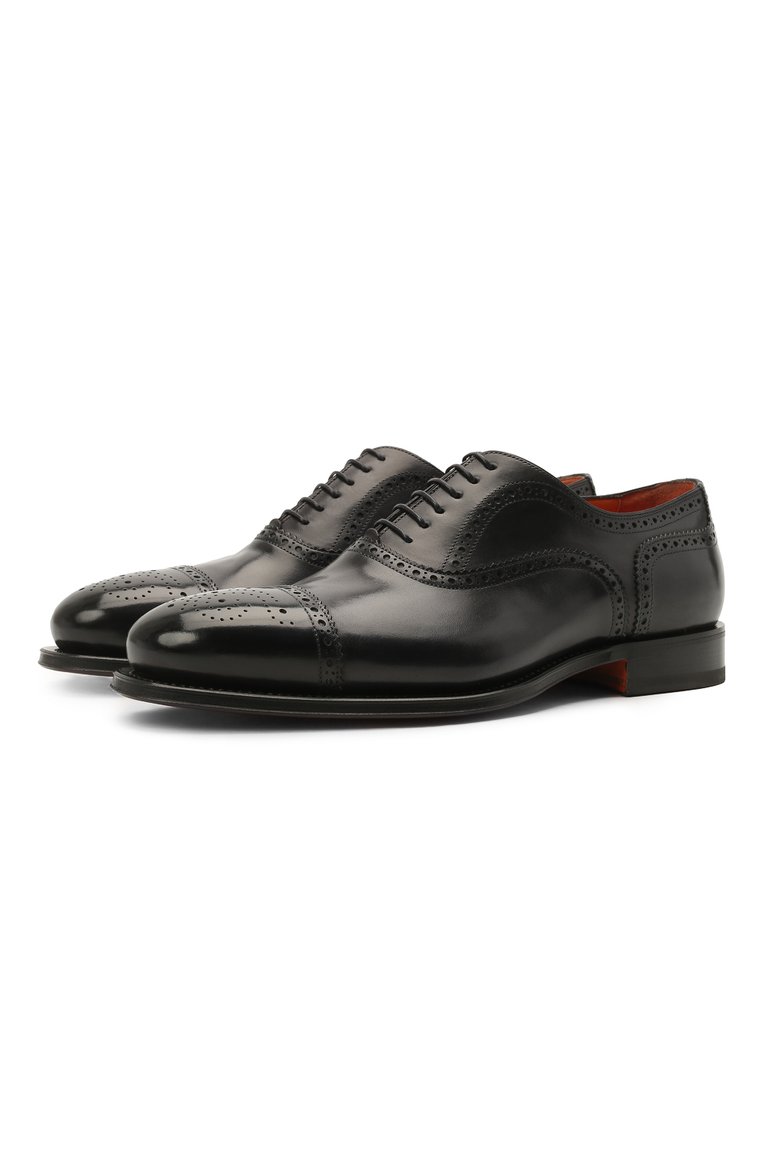 Кожаные оксфорды SANTONI, арт. MCPH17555RB2IVVDU59, фото 1