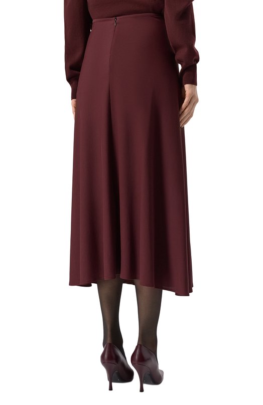 Юбка из вискозы Jil Sander J04MA0103/J65016 Бордовый  J04MA0103/J65016 Фото 4