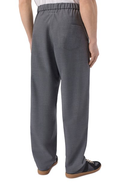 Брюки MM6 серого цвета по цене 69950 руб., арт. SH0KA0028/M35733, фото 4 Брюки MM6, арт. SH0KA0028/M35733, фото 4