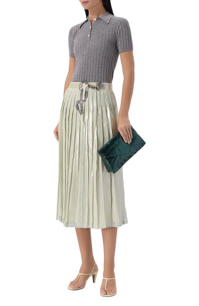 Сумка DRIES VAN NOTEN темно-зеленого цвета по цене 125500 руб., арт. 262-131510/0207, фото 3 Сумка DRIES VAN NOTEN, арт. 262-131510/0207, фото 3
