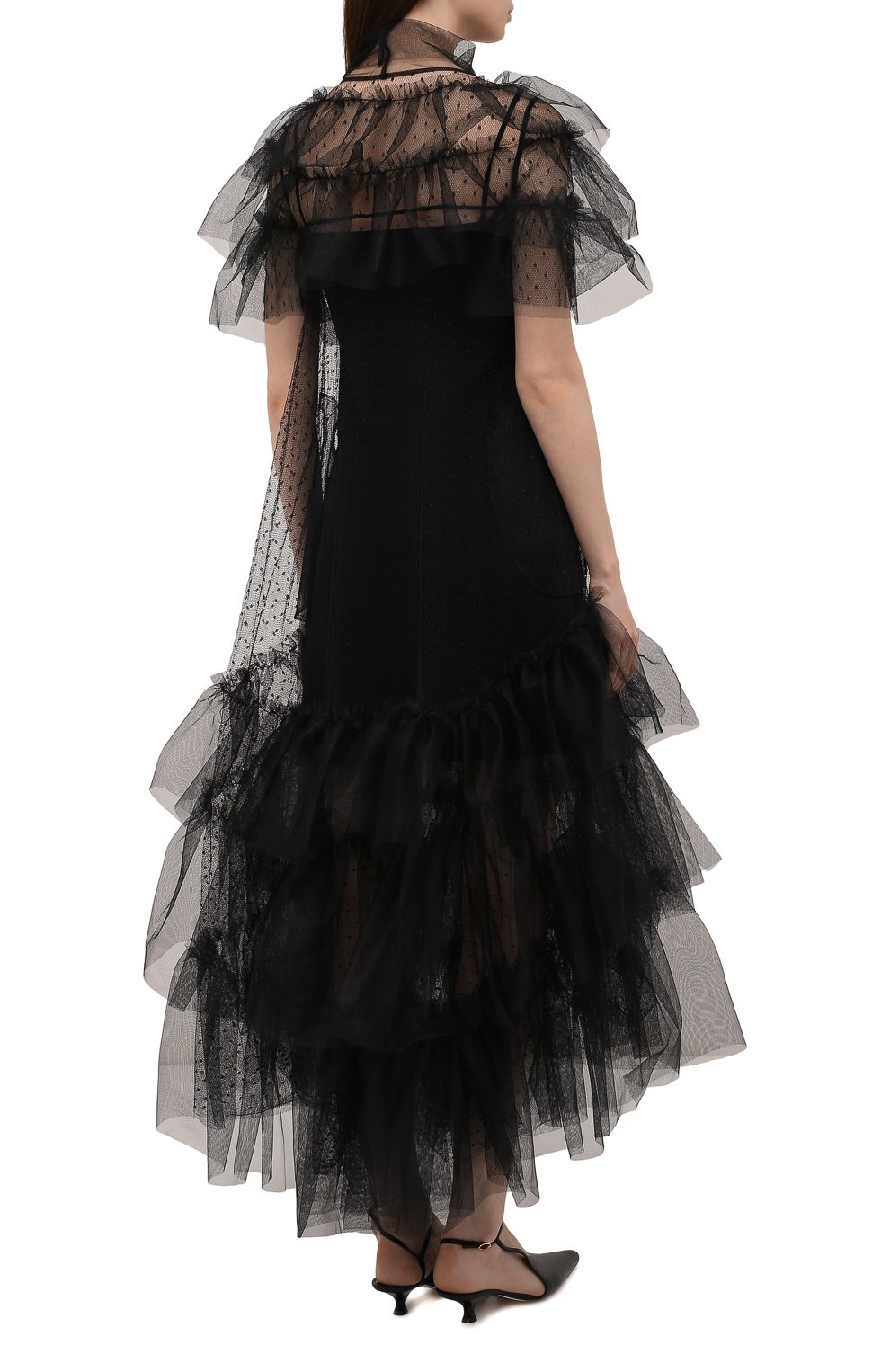 Платье REDVALENTINO черного цвета по цене 104000 руб., арт. WR0VA19U/669, фото 4 Платье REDVALENTINO, арт. WR0VA19U/669, фото 4