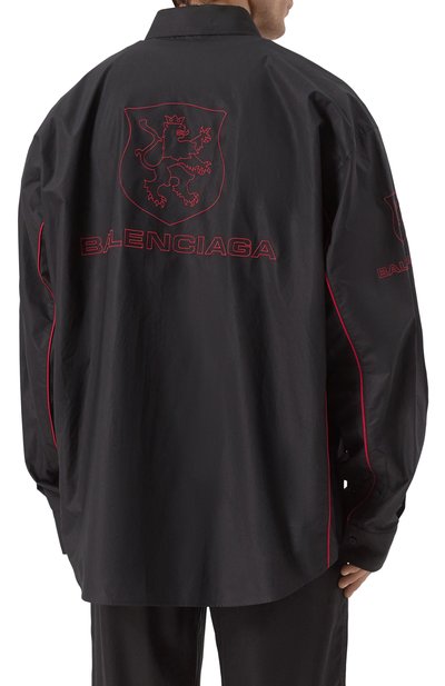 Хлопковая рубашка BALENCIAGA, арт. 814601/TNM60, фото 4
