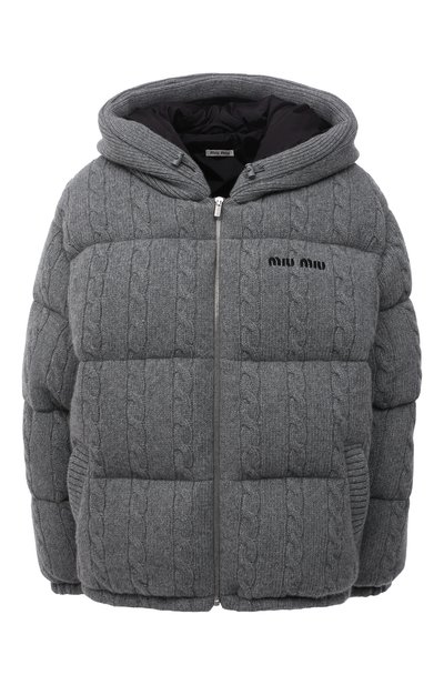 Пуховик из шерсти и кашемира MIU MIU, арт. ML725-1ZHW-F0031, фото 1