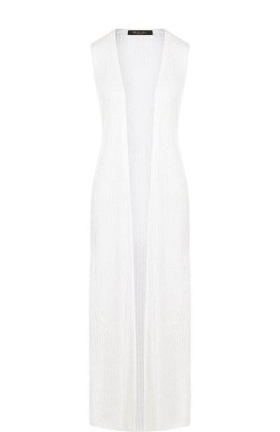 Удлиненный жилет из смеси льна и шелка LORO PIANA, арт. FAI1242, фото 1