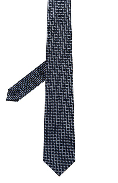 Шелковый галстук KITON синего цвета по цене 28050 руб., арт. UCRVKLC02I54, фото 3 Шелковый галстук KITON, арт. UCRVKLC02I54, фото 3