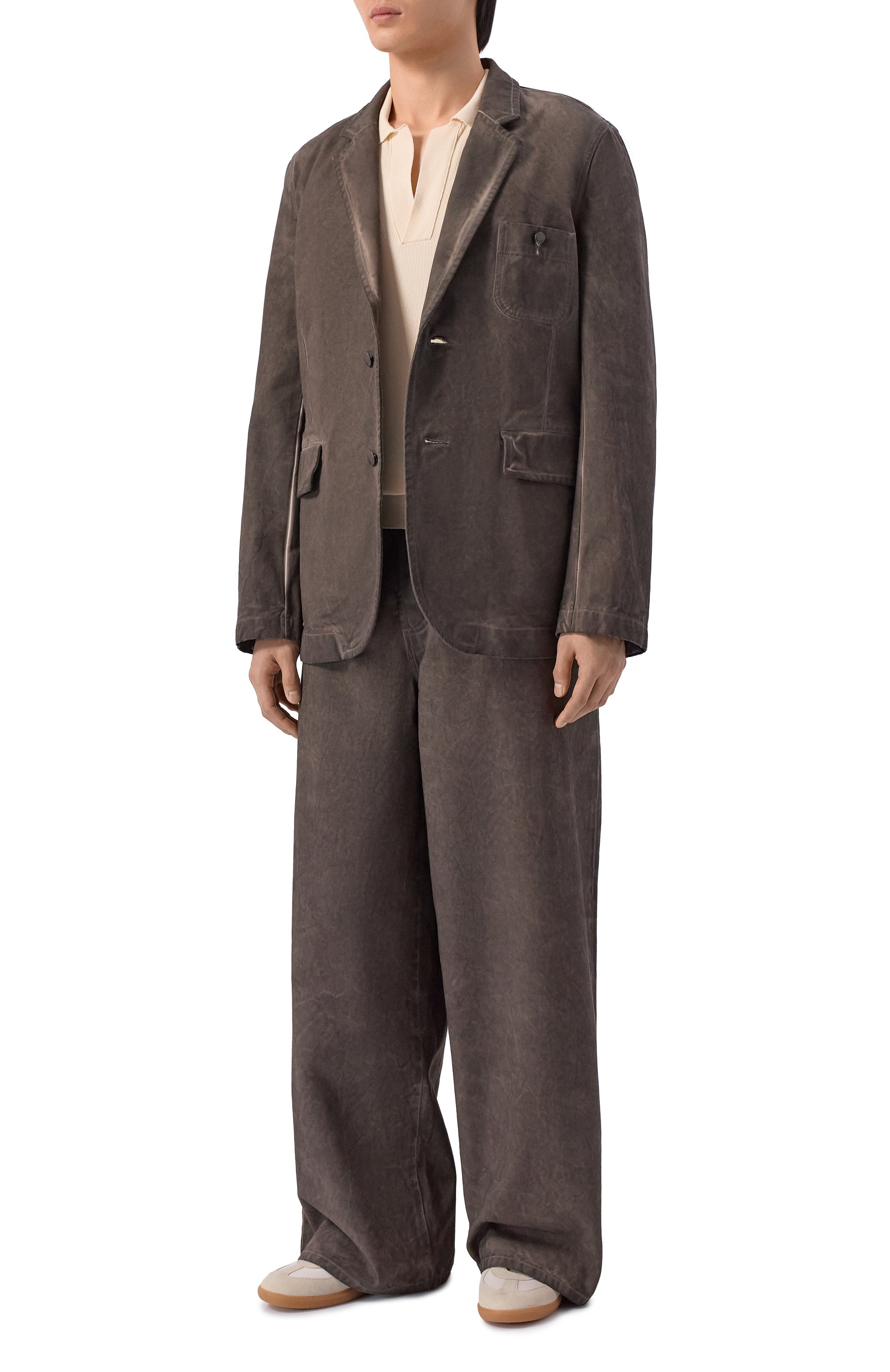 Джинсовая куртка UMA WANG темно-коричневого цвета по цене 98450 руб., арт. UM6532, фото 2 Джинсовая куртка UMA WANG, арт. UM6532, фото 2