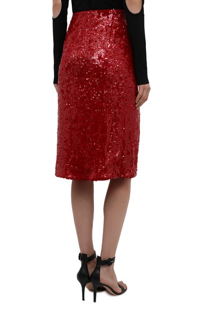 Юбка из вискозы с отделкой пайетками DRIES VAN NOTEN, арт. 212-010882-3223, фото 4