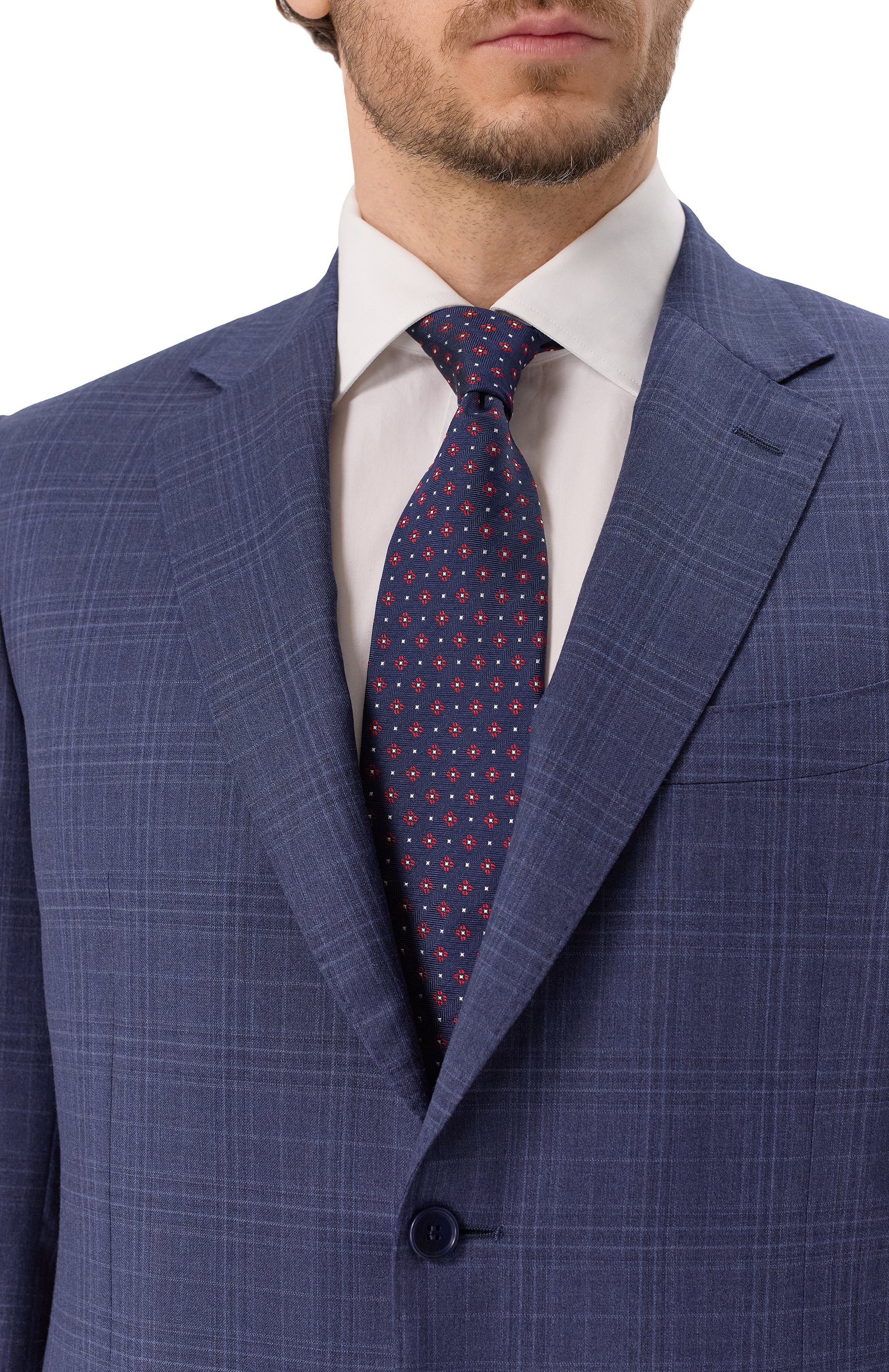 Шелковый галстук ZEGNA синего цвета по цене 30950 руб., арт. 1P8/Z9D02TA9, фото 2 Шелковый галстук ZEGNA, арт. 1P8/Z9D02TA9, фото 2