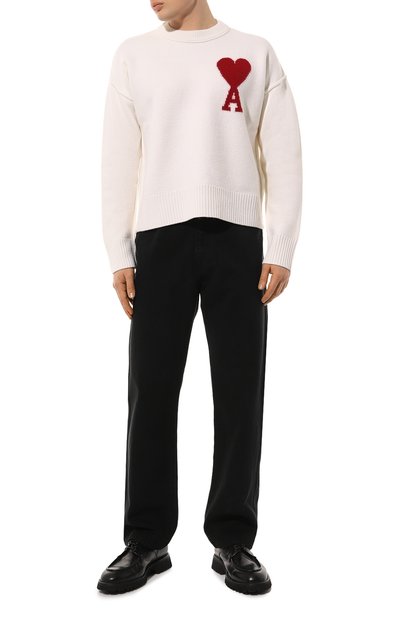 Шерстяной свитер AMI, арт. BFUKS006/018, фото 2