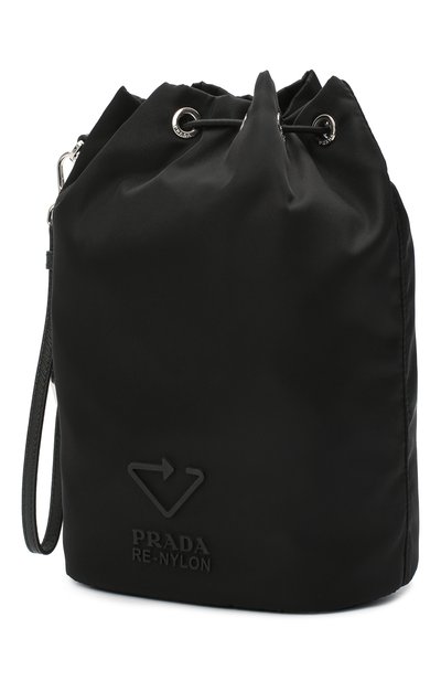 Текстильная косметичка PRADA черного цвета по цене 41500 руб., арт. 1NE369-5ECO-F0002, фото 2 Текстильная косметичка PRADA, арт. 1NE369-5ECO-F0002, фото 2