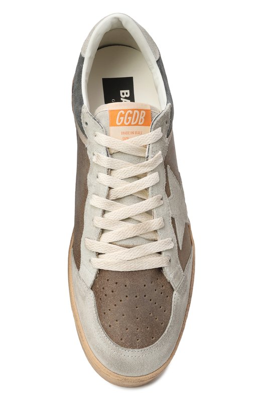 Замшевые кеды Ball Star Golden Goose Deluxe Brand GMF00771.F007942 Коричневый  GMF00771.F007942 Фото 6
