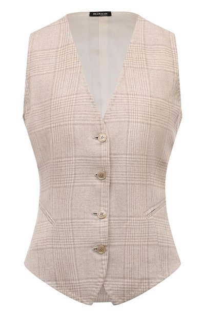 Женский жилет из шерсти и кашемира KITON, арт. D47456K0520E02