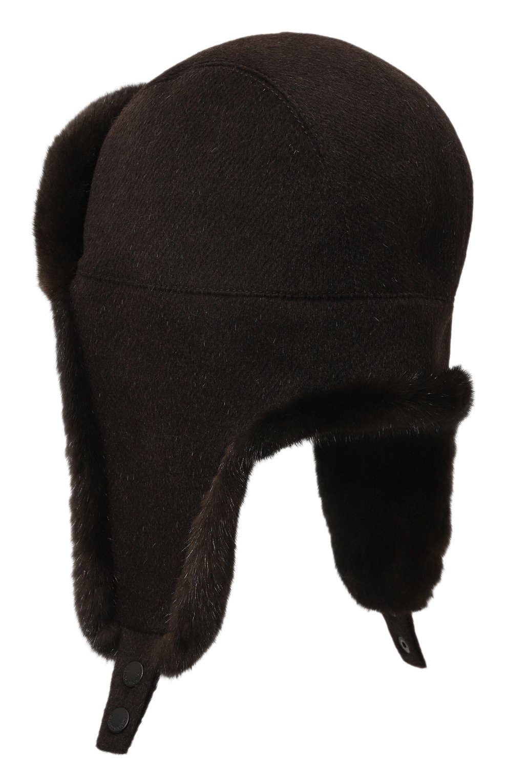 Шерстяная шапка-ушанка с мехом норки VICTORIA KUSENKOVA, арт. 339100204159, фото 2