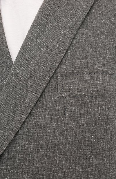 Пиджак изо льна и вискозы JACQUEMUS, арт. 215JA01/104960, фото 5