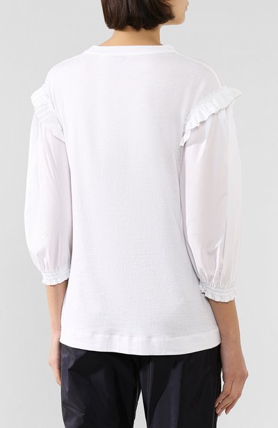 Лонгслив 4 moncler simone rocha MONCLER GENIUS белого цвета по цене 34500 руб., арт. E2-09W-80537-00-829FG, фото 4 Лонгслив 4 moncler simone rocha MONCLER GENIUS, арт. E2-09W-80537-00-829FG, фото 4