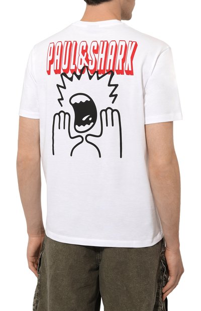 Хлопковая футболка PAUL&SHARK, арт. 14311618, фото 4