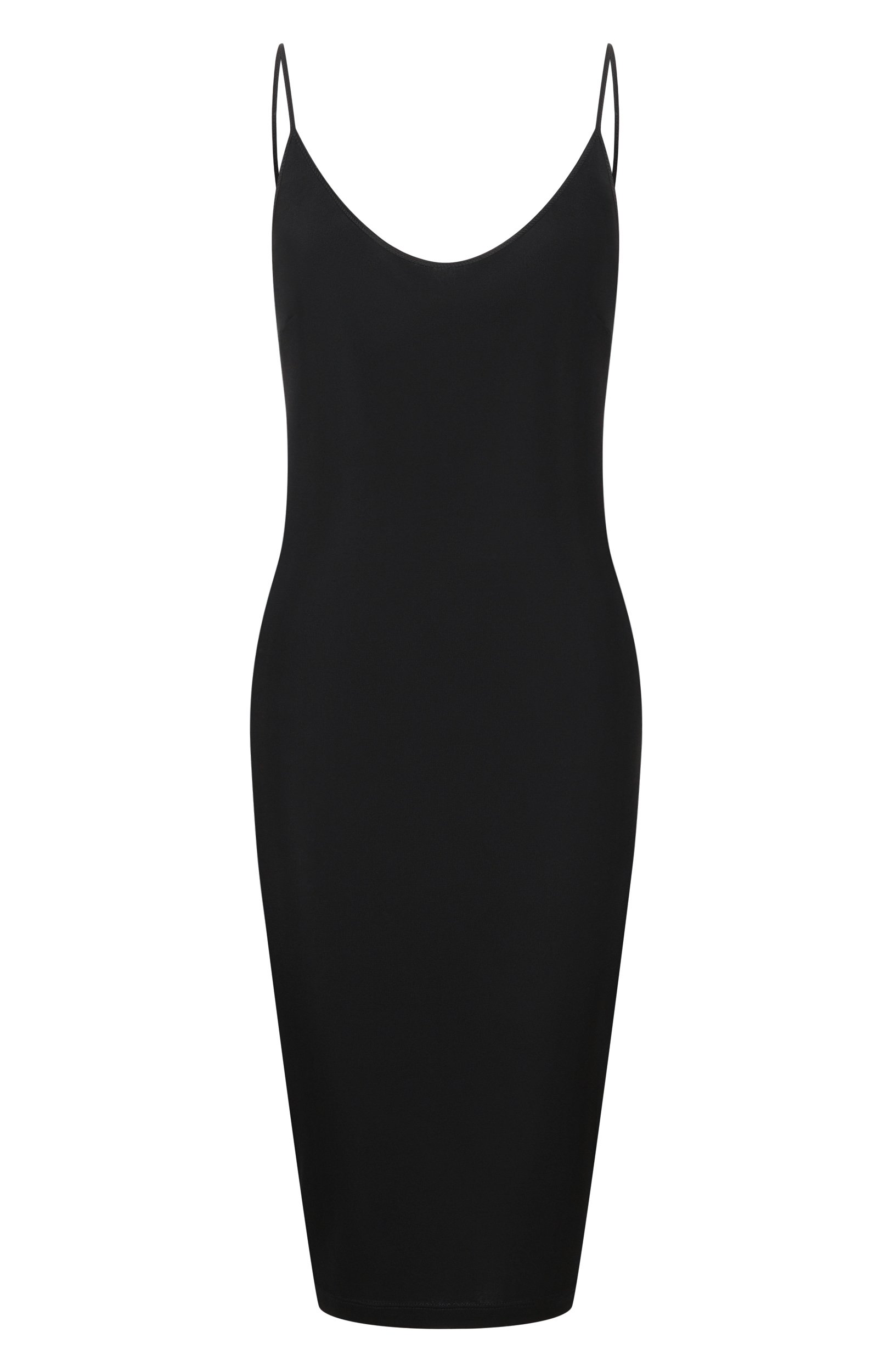 Платье из вискозы SAINT LAURENT черного цвета по цене 218000 руб., арт. 868281/Y38DS, фото 1 Платье из вискозы SAINT LAURENT, арт. 868281/Y38DS, фото 1