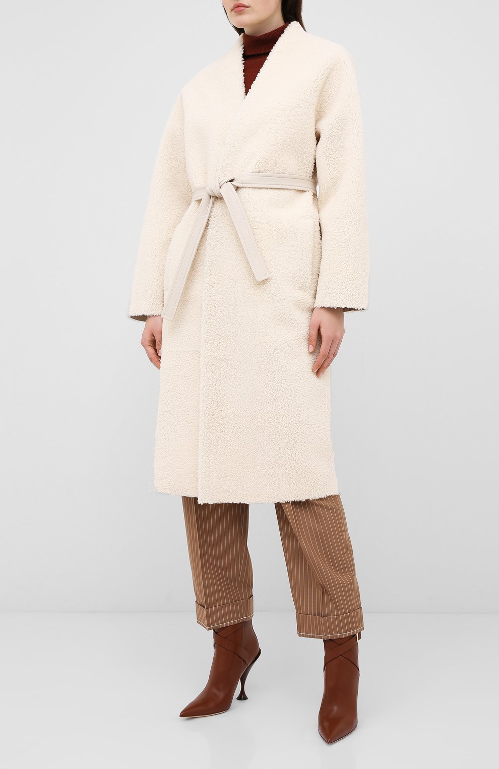 Дубленка с поясом BLANCHA, арт. 20165/300/40/IV0RY, фото 6
