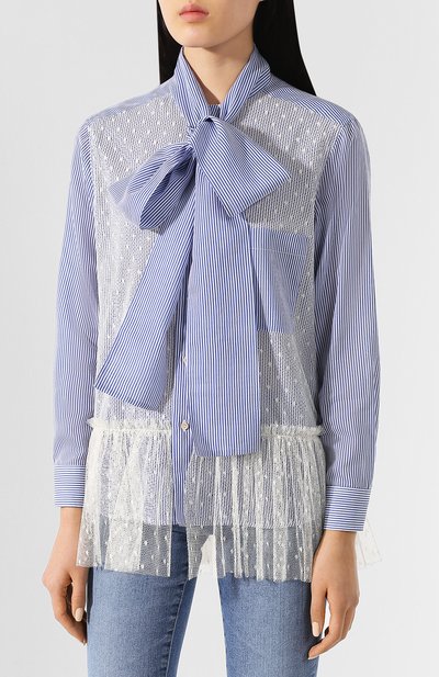 Хлопковая блузка REDVALENTINO, арт. TR3ABD10/4SD, фото 3