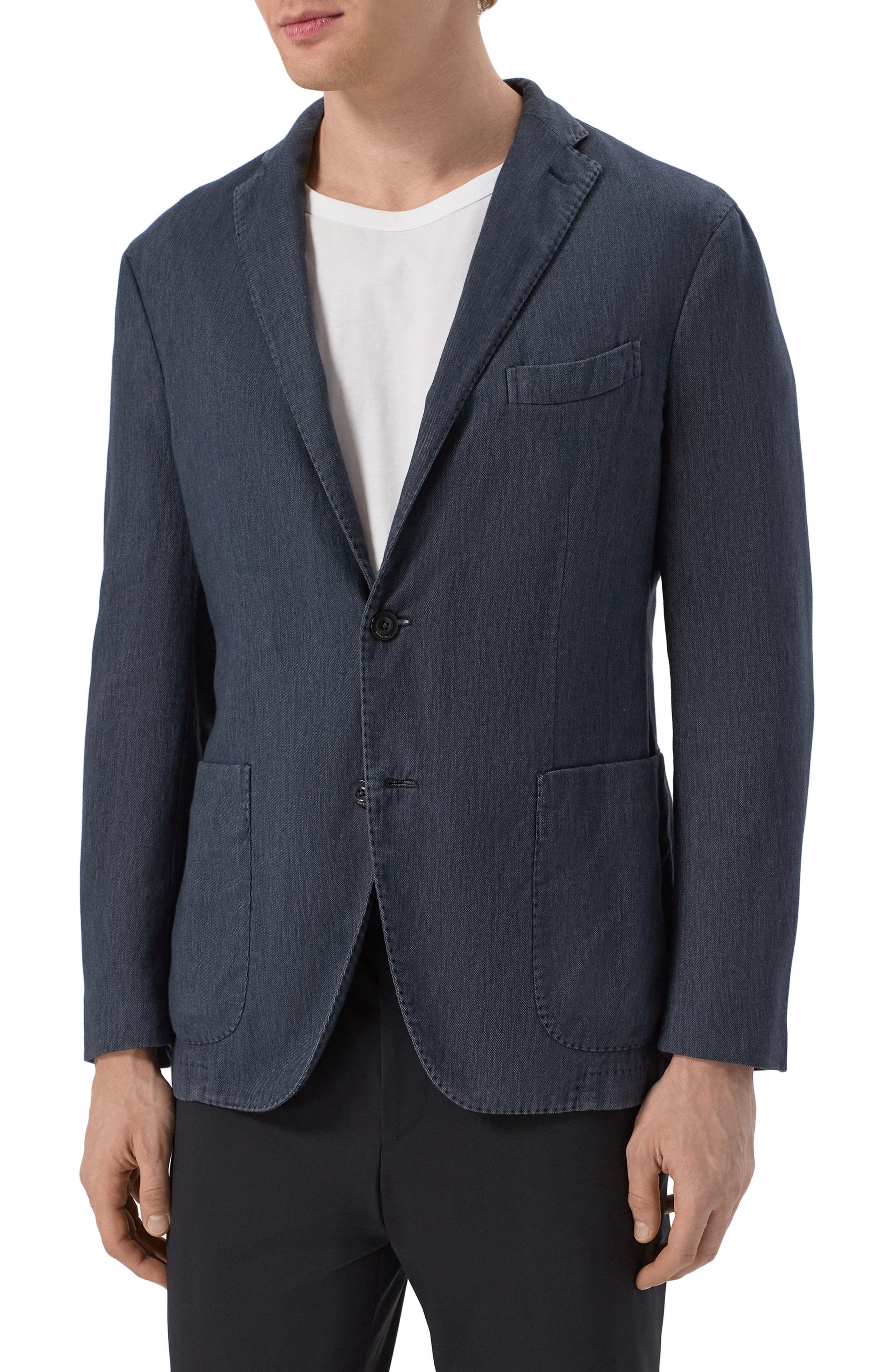 Пиджак из хлопка и льна BOGLIOLI, арт. N1302Q/SB4407, фото 4