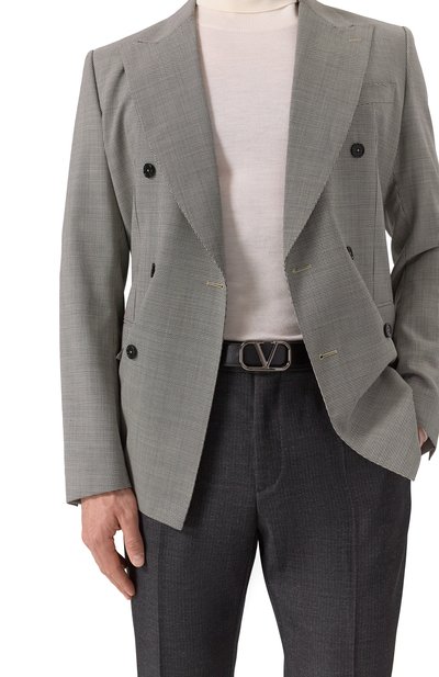 Кожаный ремень VALENTINO черного цвета по цене 48800 руб., арт. 6Y2T0Q90/AZR, фото 2 Кожаный ремень VALENTINO, арт. 6Y2T0Q90/AZR, фото 2