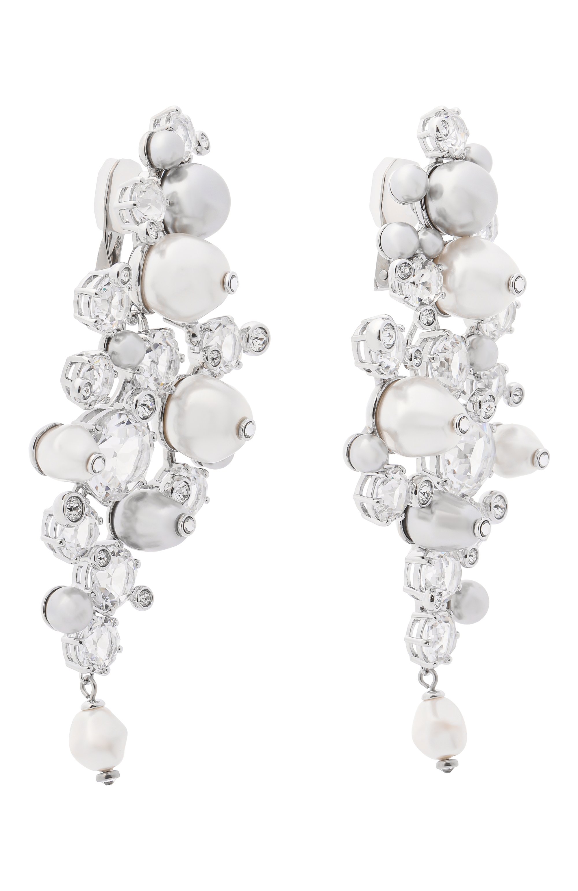 Клипсы constella SWAROVSKI серебряного цвета по цене 43100 руб., арт. 5722498, фото 3 Клипсы constella SWAROVSKI, арт. 5722498, фото 3