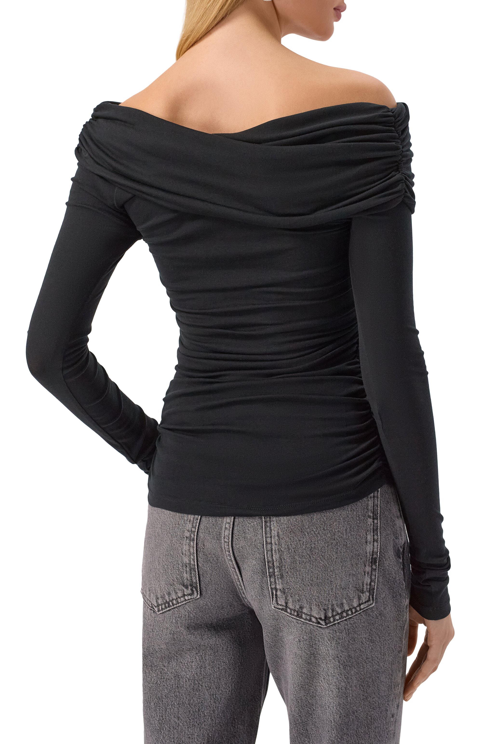 Топ из вискозы и шерсти 12 STOREEZ черного цвета по цене 9800 руб., арт. 133776, фото 4 Топ из вискозы и шерсти 12 STOREEZ, арт. 133776, фото 4