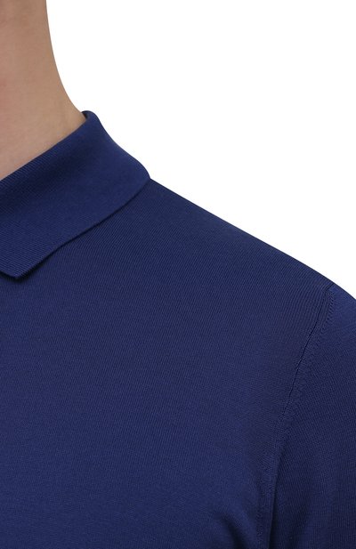 Хлопковое поло FIORONI синего цвета по цене 45050 руб., арт. MK20241C7, фото 5 Хлопковое поло FIORONI, арт. MK20241C7, фото 5
