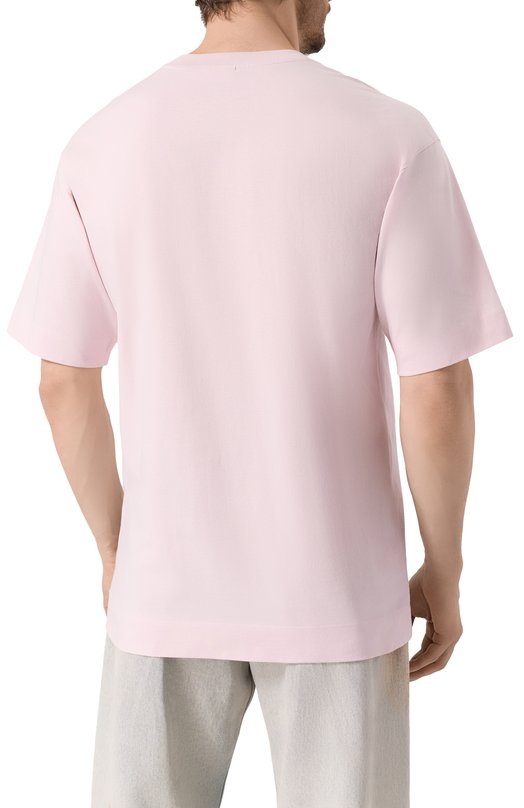 Хлопковая футболка Dries Van Noten 251-021111-1603 Розовый  251-021111-1603 Фото 4