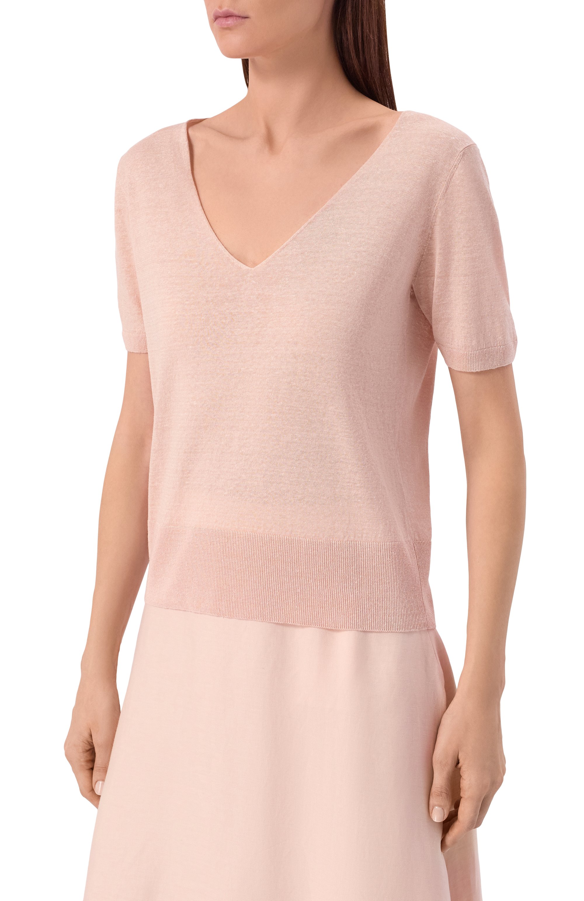 Пуловер изо льна и шелка AGNONA, арт. K011025E/0L180PE, фото 3