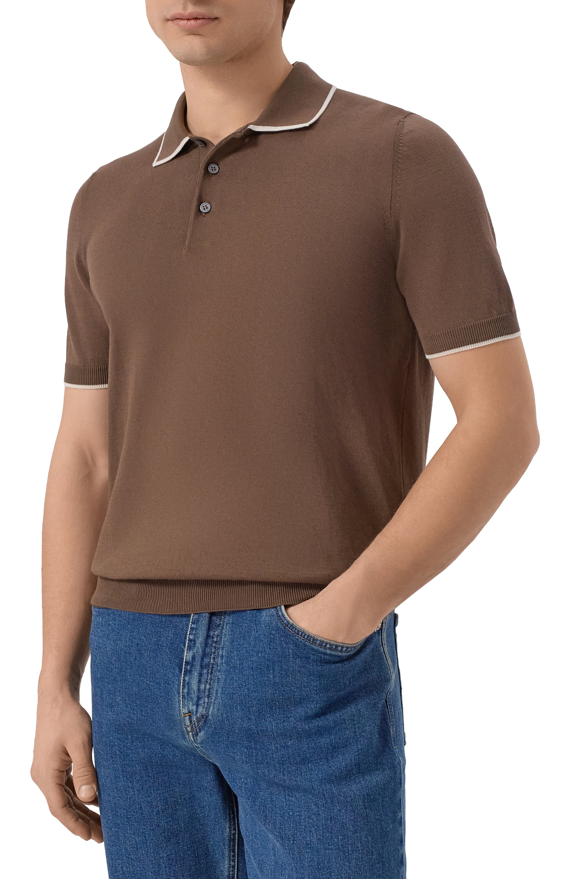 Хлопковое поло GRAN SASSO, арт. 57175/20613, фото 3