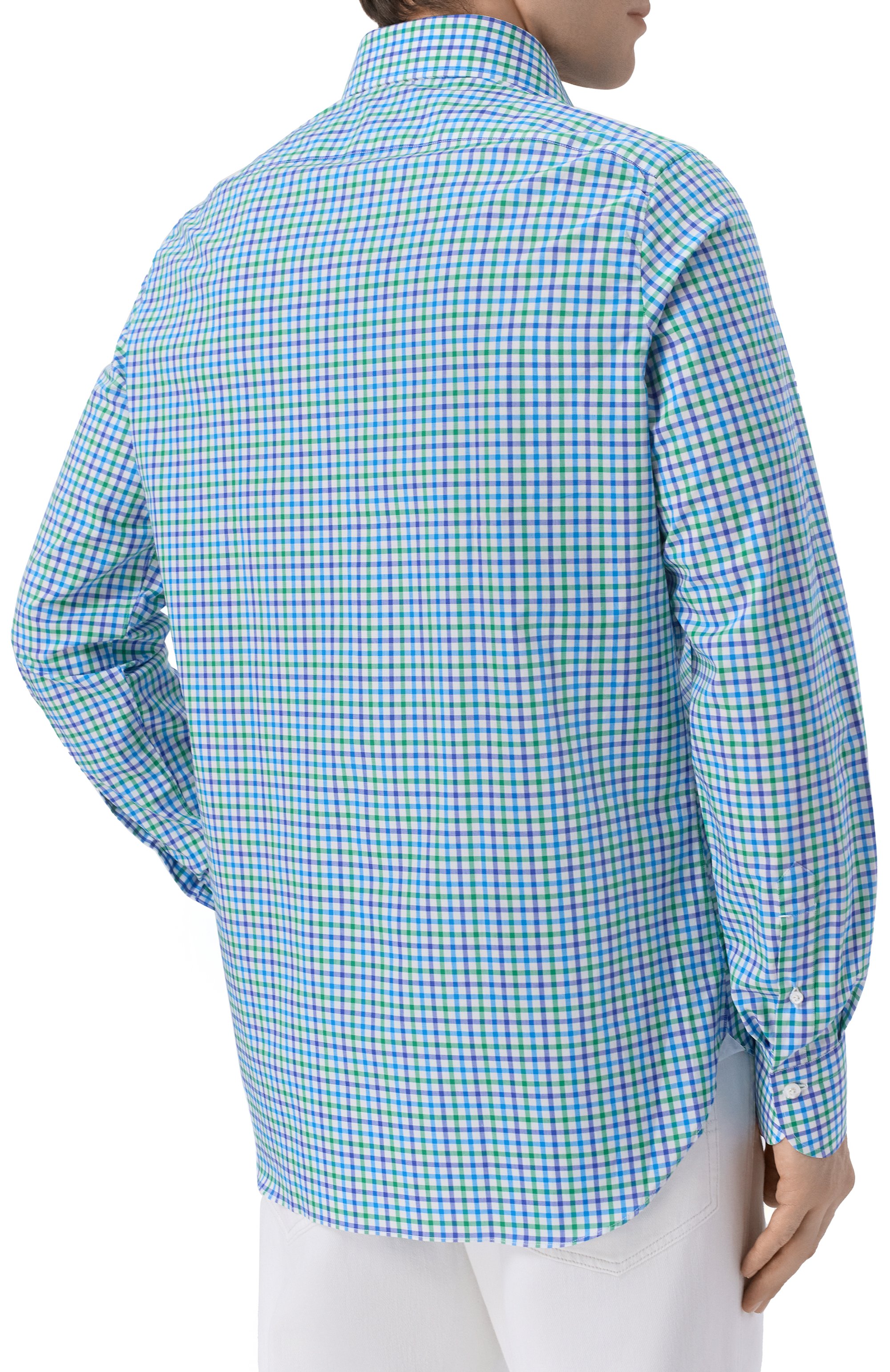 Хлопковая рубашка FINAMORE 1925 зеленого цвета по цене 44050 руб., арт. NAP0LI 1 EDUARD0 Z L/M0683, фото 4 Хлопковая рубашка FINAMORE 1925, арт. NAP0LI 1 EDUARD0 Z L/M0683, фото 4