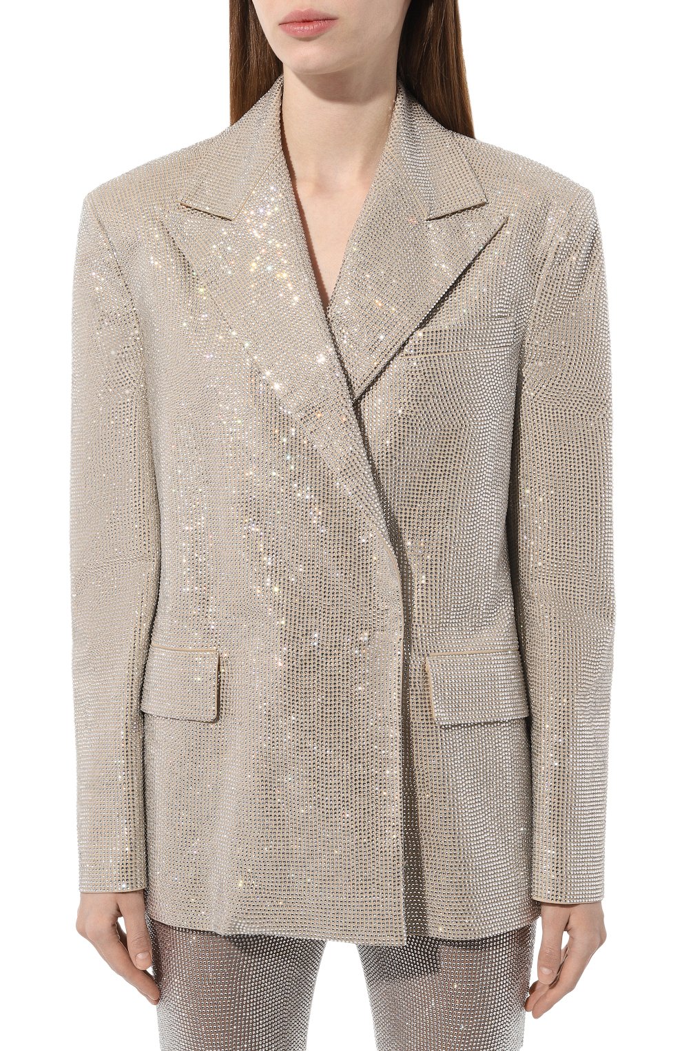 Жакет с отделкой стразами GIUSEPPE DI MORABITO, арт. 02PSJA090FC 02237, фото 3