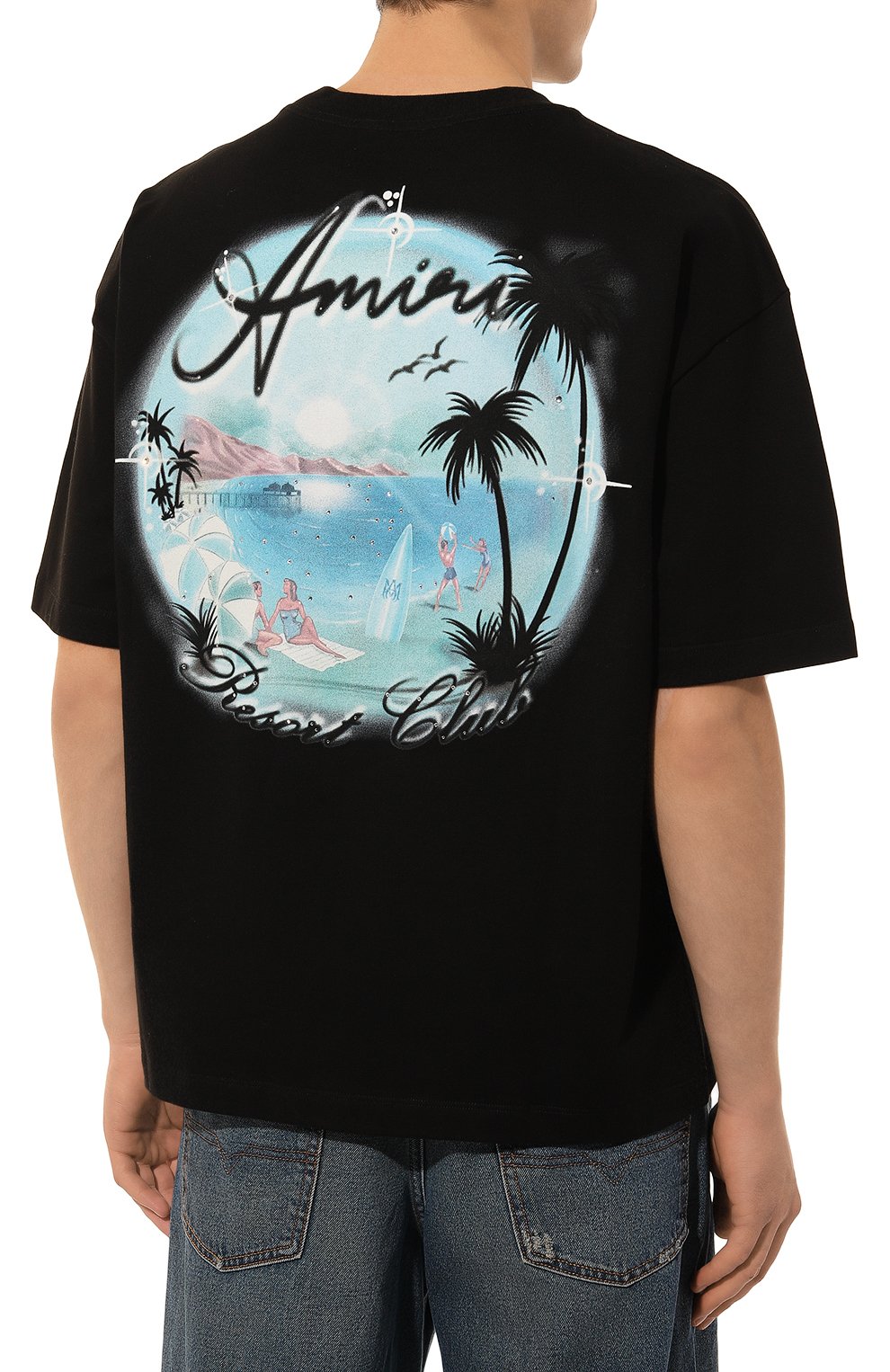 Хлопковая футболка AMIRI, арт. AMJYTE1058, фото 4