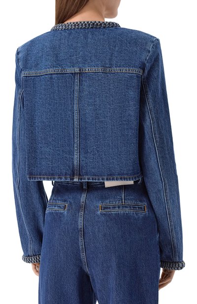 Джинсовый жакет SELF-PORTRAIT, арт. AW25814JBL, фото 4