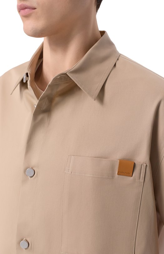 Хлопковая рубашка Darkpark MSH10/FAC81 Бежевый  MSH10/FAC81 Фото 5