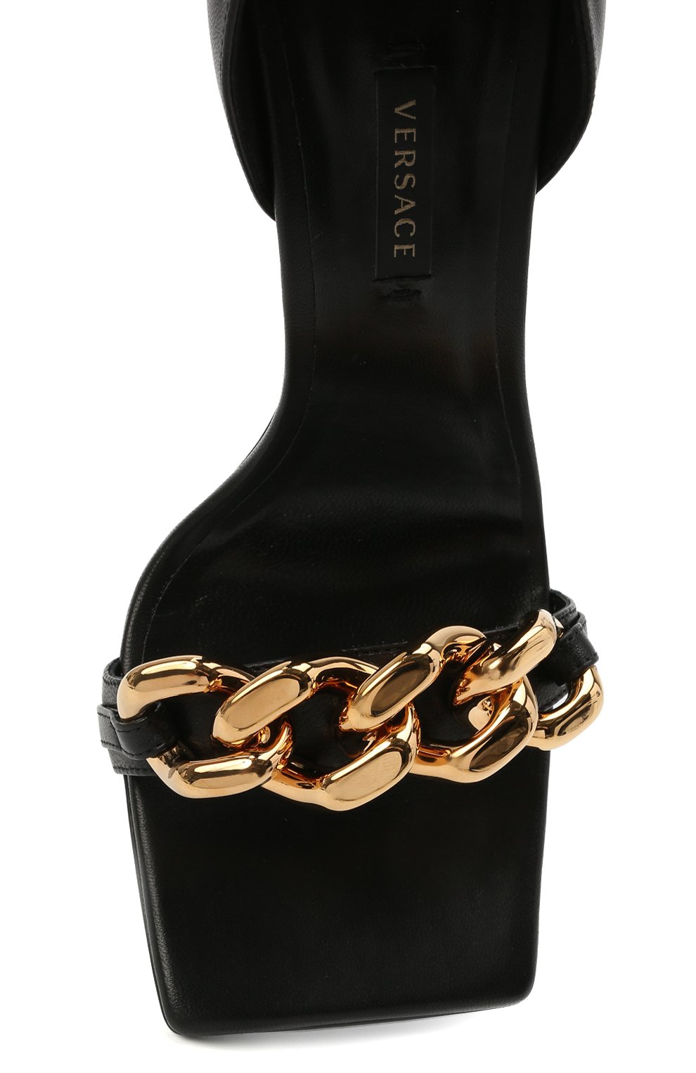 Кожаные босоножки VERSACE, арт. DST568P/DNA32, фото 5