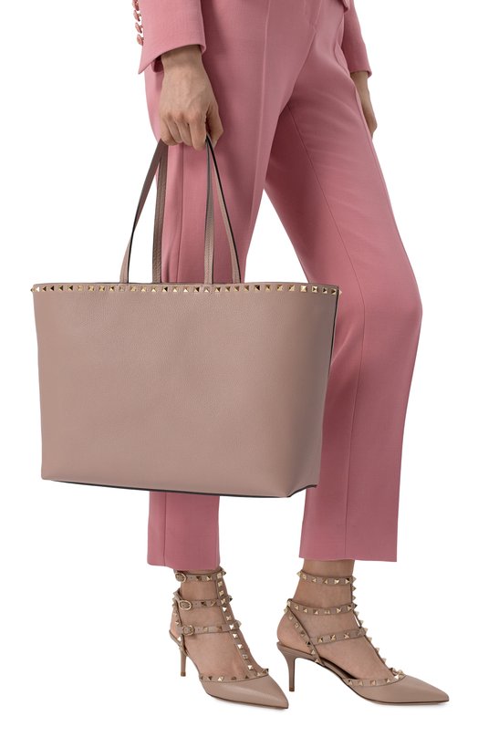 Сумка-тоут Rockstud Valentino ZW2B0B70/VSF Бежевый  ZW2B0B70/VSF Фото 2