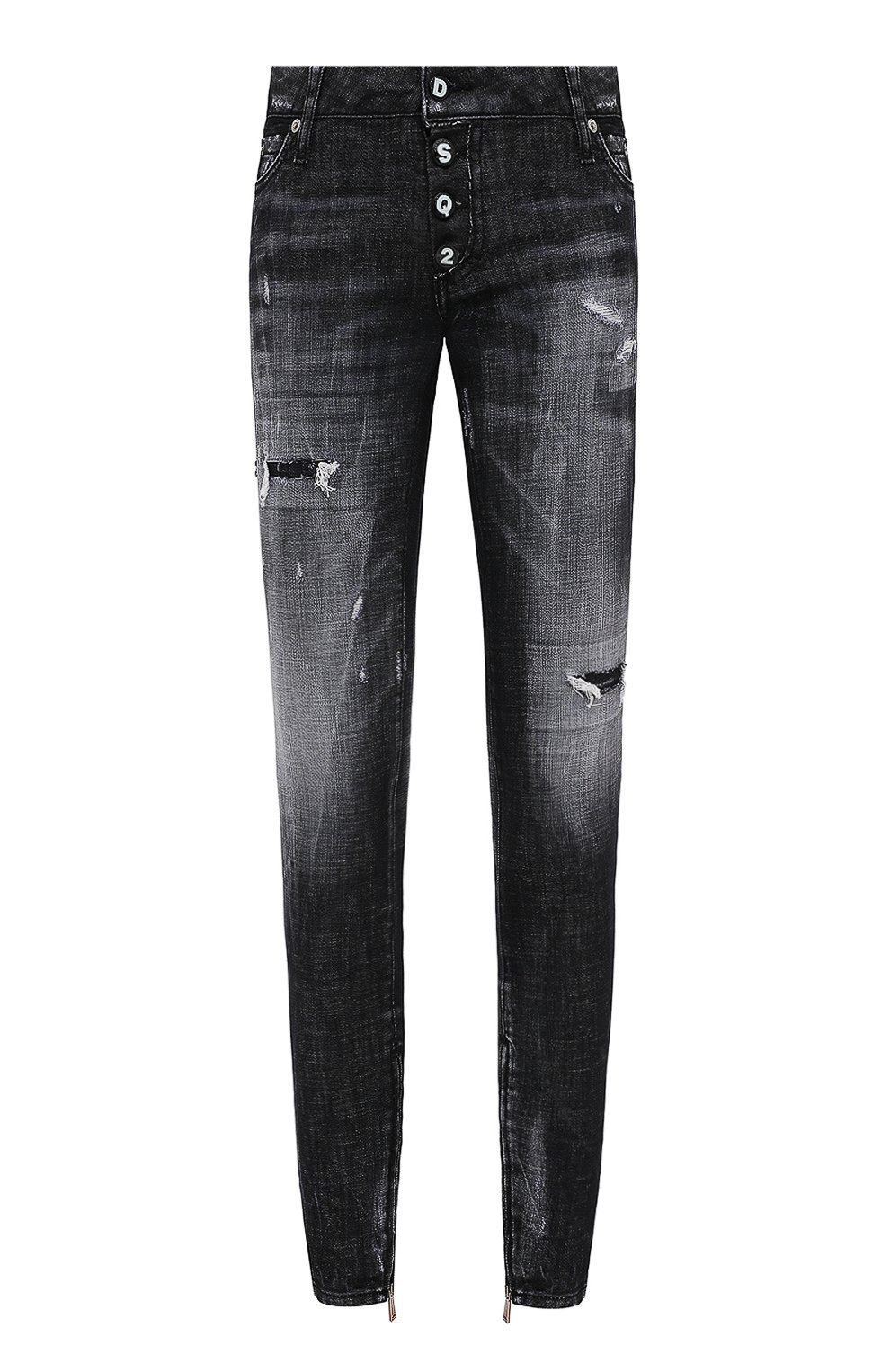 Джинсы DSQUARED2 темно-серого цвета по цене 51250 руб., арт. S75LB0345/S30357, фото 1 Джинсы DSQUARED2, арт. S75LB0345/S30357, фото 1
