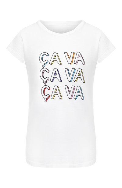 Женская футболка из смеси хлопка и вискозы ZADIG AND VOLTAIRE, арт. SHTS1833F
