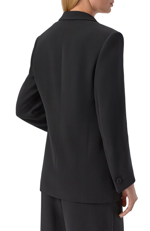 Шелковый жакет Giorgio Armani GW002454/TE10071 Чёрный  GW002454/TE10071 Фото 4