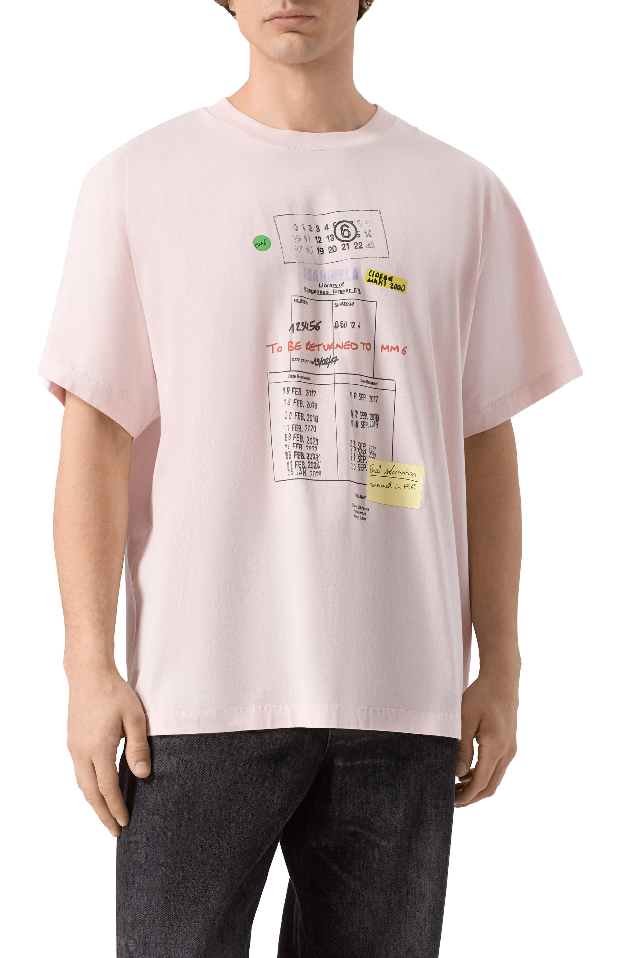 Хлопковая футболка MM6, арт. SH0GC0070/M20170_001, фото 4