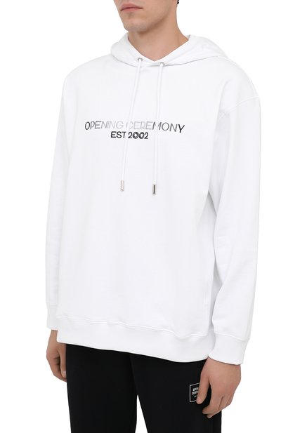 Хлопковое худи OPENING CEREMONY, арт. YMBB001F20FLE007, фото 3