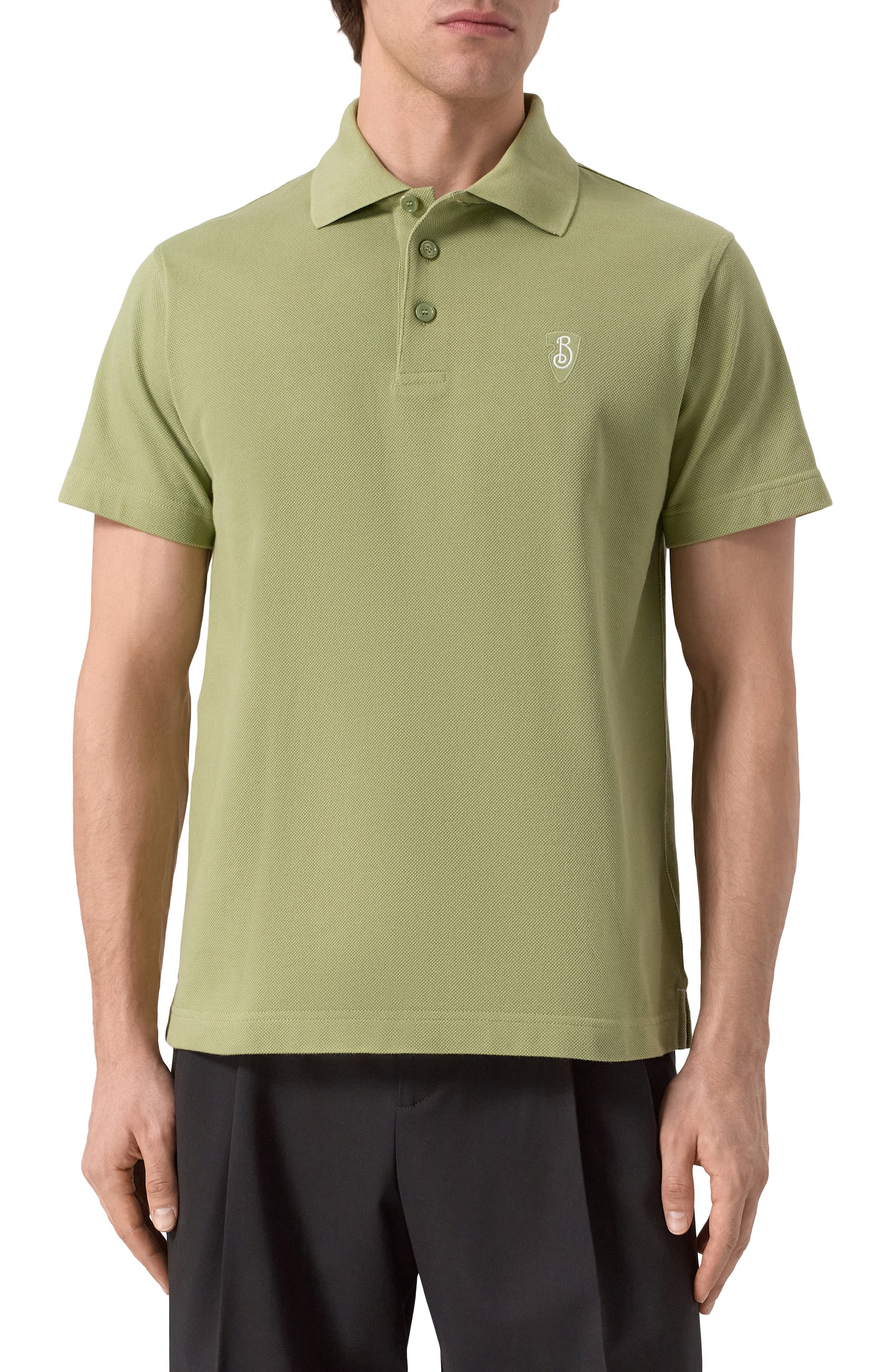 Хлопковое поло BURBERRY, арт. 8105140, фото 3