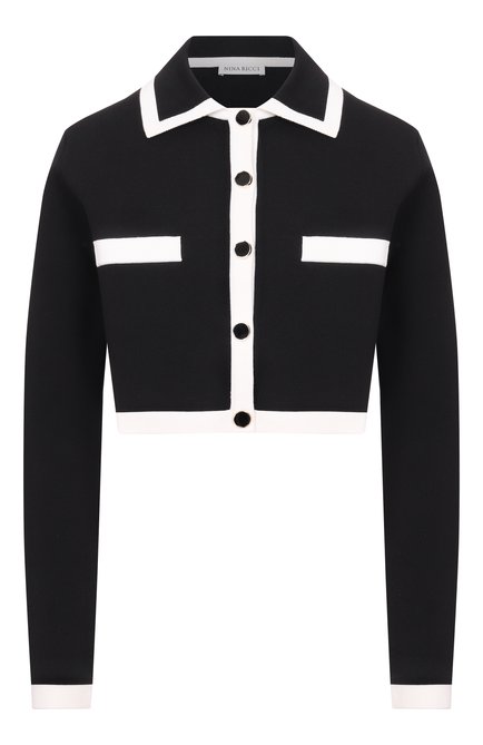 Женский кардиган из хлопка и вискозы NINA RICCI, арт. 26PMCR001/ML0596