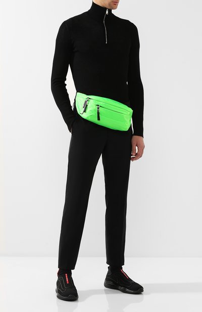 Текстильные кроссовки prada linea rossa PRADA, арт. 4E3392-3KPL-F0002, фото 2