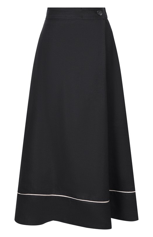 Льняная юбка Agnona TG1108E/U3034E Чёрный TG1108E/U3034E